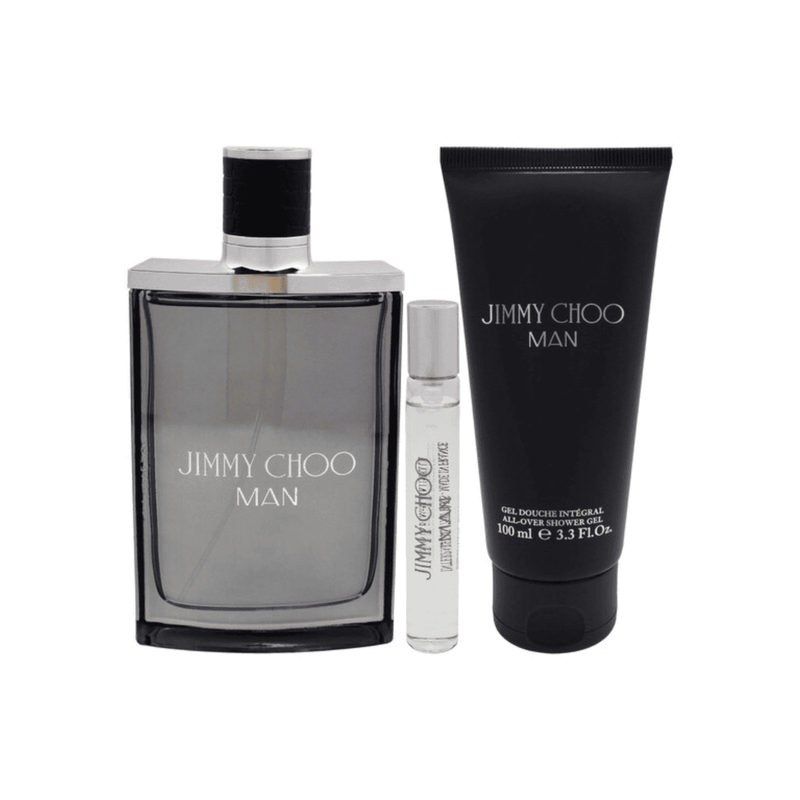 Jimmy Choo Man (M) EDT 100ml + EDT 7.5ml + All Over Shower Gel 100ml Gift Set