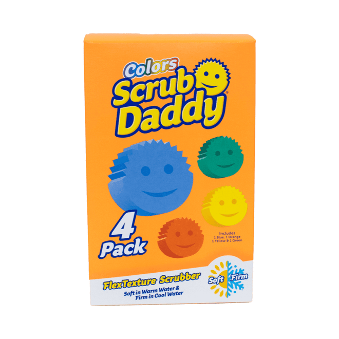 Scrub Daddy Colors Scrubber Assorted 4 Pack
