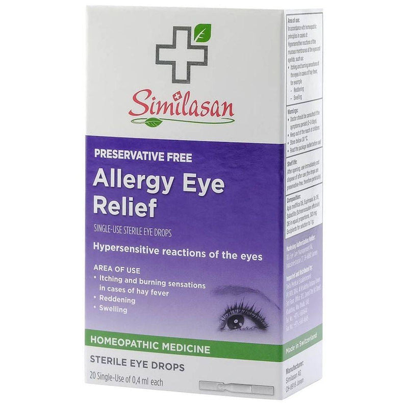 Similasan Allergy Eye Relief Drops 0.4ml 20 Single Dose Vials - Do Not Enable