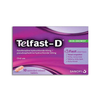 Telfast D 60mg/120mg 10 Tablets