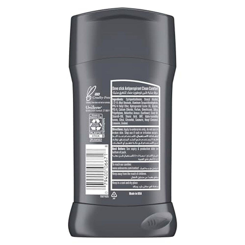 Dove Men + Care Deodorant Stick Clean Comfort 76g