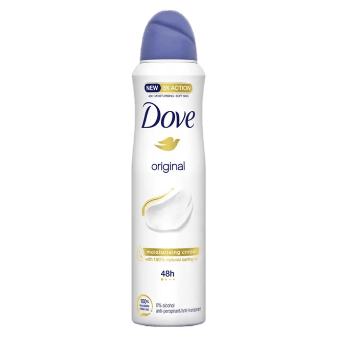 Dove Antiperspirant Deodorant Spray Original 0% 150ml
