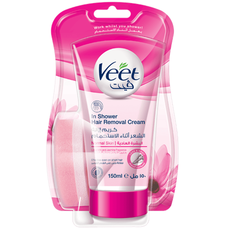 Veet Hair Removal Cream In Shower Legs & Body For Normal Skin 150g