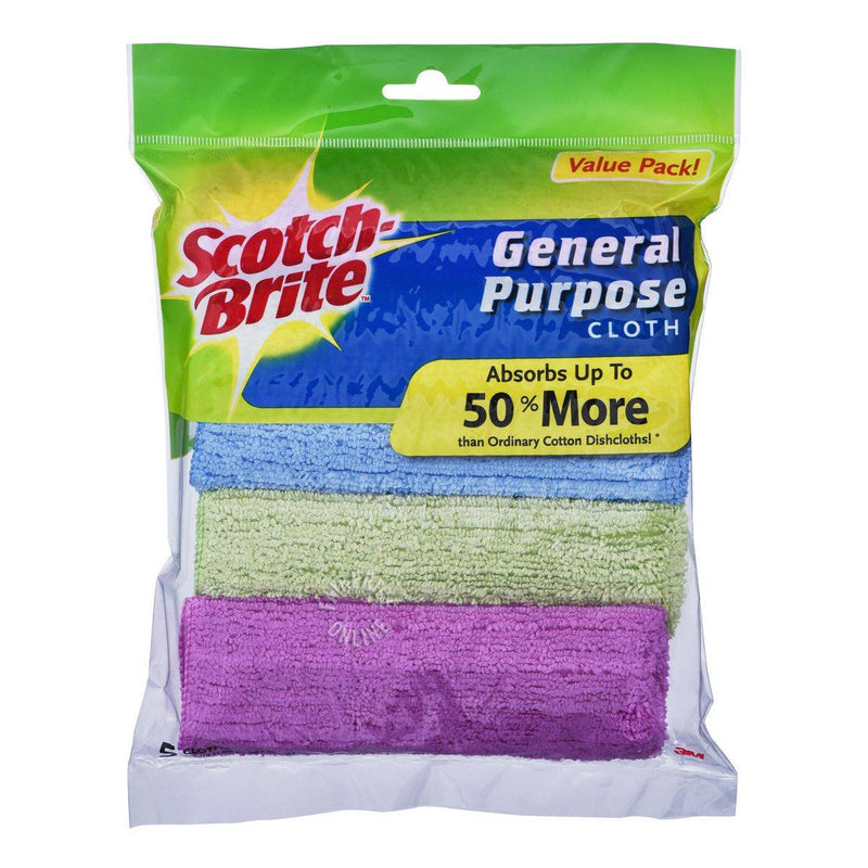Scotch-Brite Microfibre General Purpose Cloth 5 Packs