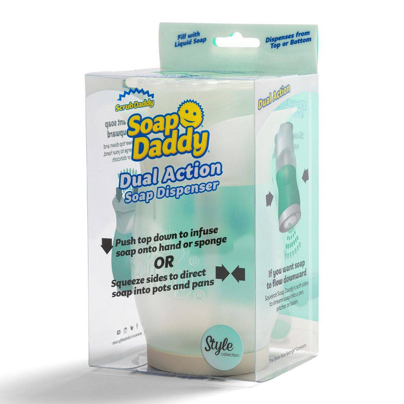 Scrub Daddy Soap Daddy Dual Action Soap Dispenser White