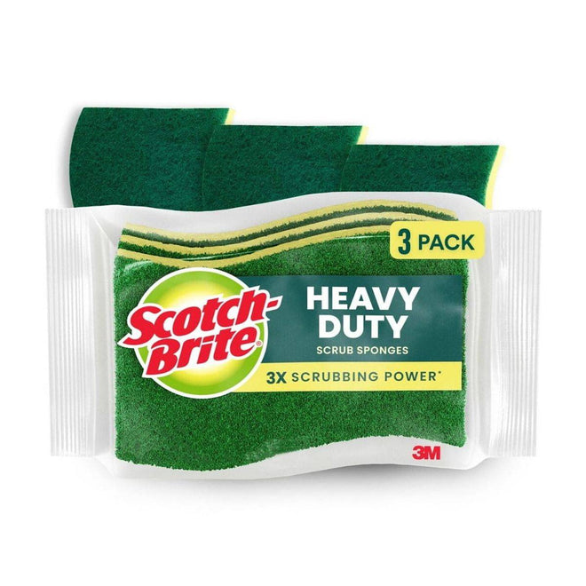 Scotch-Brite Scrub Sponge Heavy Duty 3 Packs