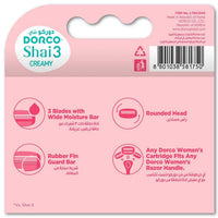 Dorco Razor Refills Shai 3 Creamy Women 4 Count