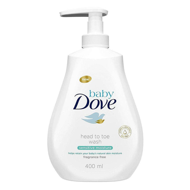 Dove Baby Body Wash Head To Toe Sensitive Moisture 400ml