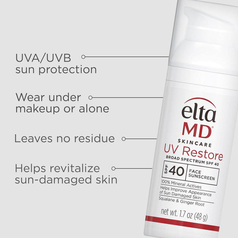 Elta MD UV Restore Face Sunscreen SPF40 Broad Spectrum 48g