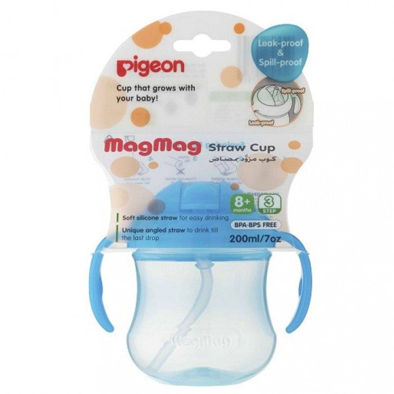 Pigeon Mag Mag Straw Cup Sky Blue