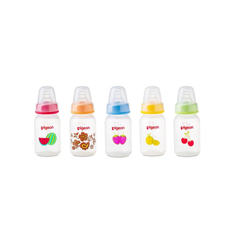 Pigeon Peristaltic Nipple Plastic Bottle Decorated Fruits 120ml
