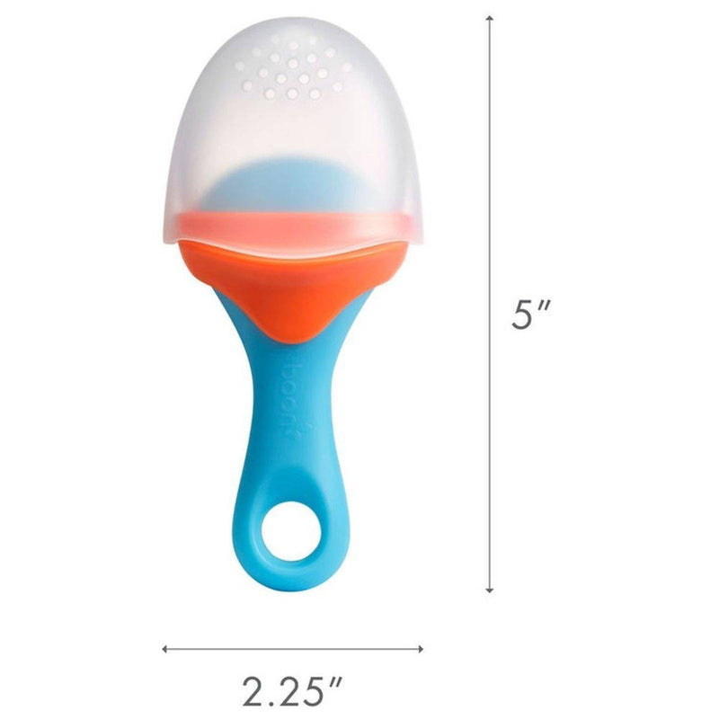 Boon Pulp Silicone Feeder Orange & Blue