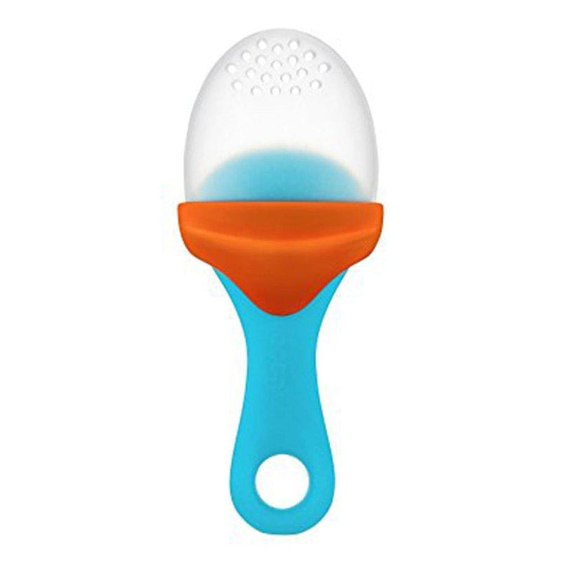 Boon Pulp Silicone Feeder Orange & Blue