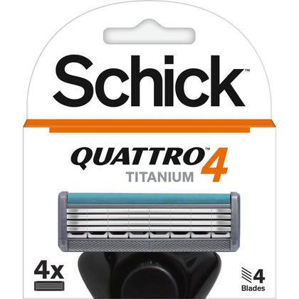 Schick Men Quattro 4 Titanium Refill 4 Cartridges