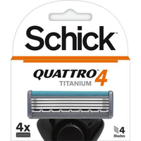 Schick Men Quattro 4 Titanium Refill 4 Cartridges
