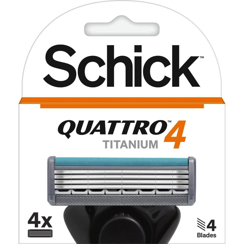 Schick Men Quattro 4 Titanium Refill 4 Cartridges