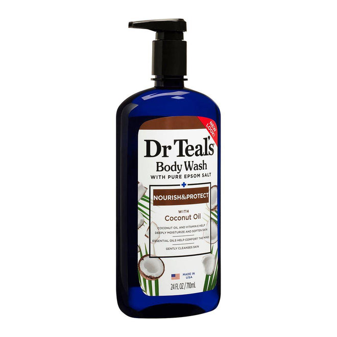Dr Teals Body Wash With Pure Epsom Salt Nourish & Protect 710ml