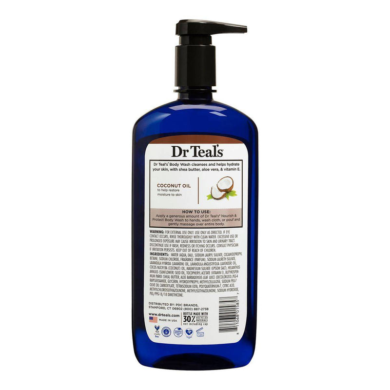 Dr Teals Body Wash With Pure Epsom Salt Nourish & Protect 710ml