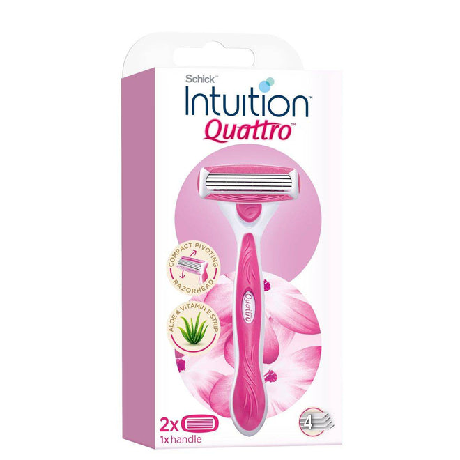 Schick Women Intuition Quattro Kit 2 Razor