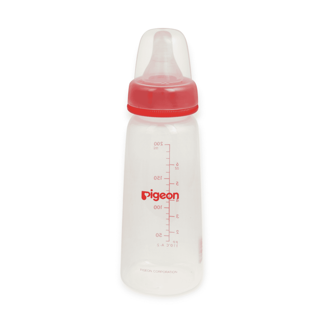 Pigeon Plastic Feeding Bottle Transparent Cap 200ml