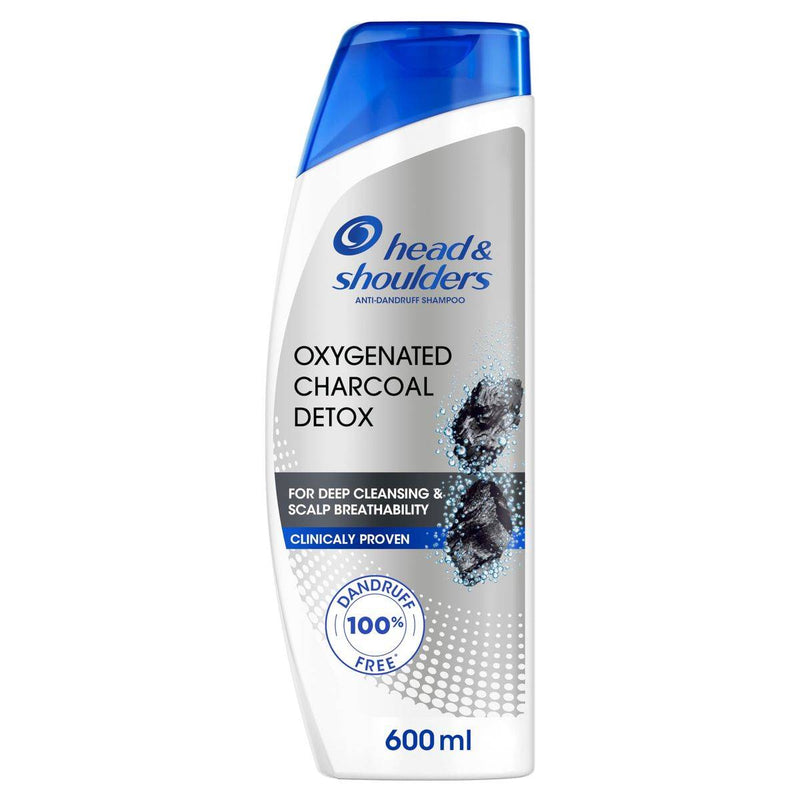 Head & Shoulders Anti Dandruff Oxygenated Charcoal Detox Shampoo 600ml