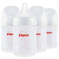 Pigeon SofTouch Plastic Bottle Decorated 0 Months+ Bear 160ml