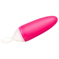 Boon Squirt Silicone Baby Food Dispensing Spoon Pink