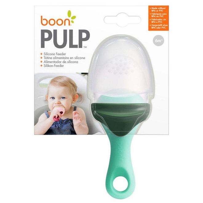 Boon Pulp Silicone Feeder Green & Grey