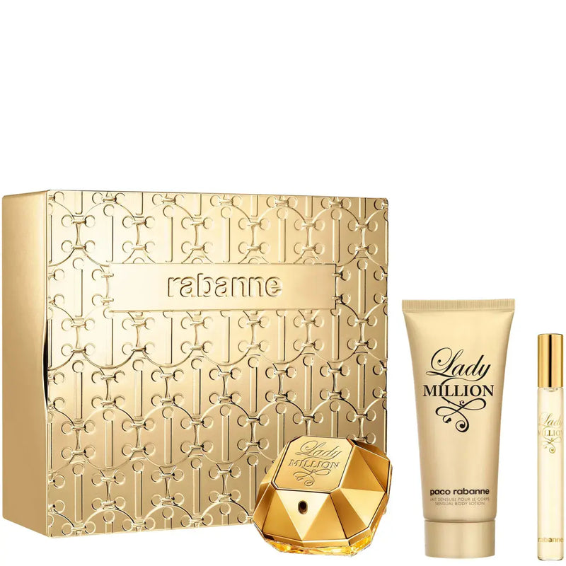 Paco Rabanne Lady Million Eau de Parfum 50ml + Eau de Parfum 10ml Travel Spray Gift Set