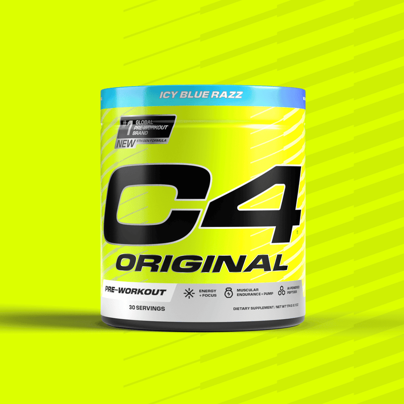 Cellucor C4 Original Pre Workout Powder Icy Blue Razz 30 Serves 180g