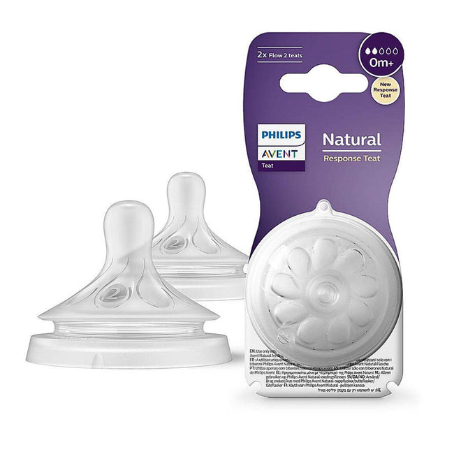 Philips Avent Natural 3.0 Teats 0 Months 2 Pack