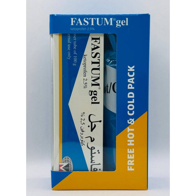 Fastum 2.5% Dispenser Gel 100g + Hot & Cold Pack 1 Piece Promo