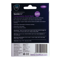 Neat Feat Spandex Gel Compression Arch Socks Medium