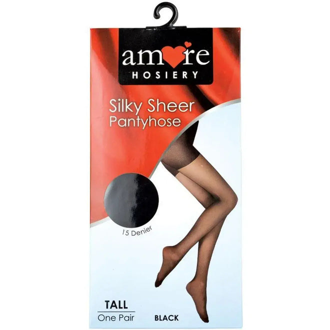Amore Hosiery Pantyhose Black 15 Denier Tall