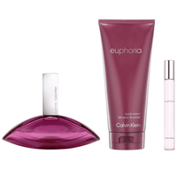 Calvin Klein Euphoria Eau de Parfum 100ml + Body Lotion 200ml + Travel Size 10ml Gift Set