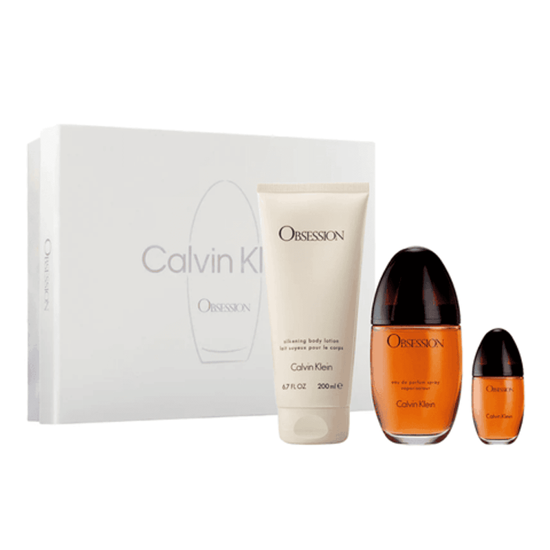 Calvin Klein Obsession Eau de Parfum 100ml + Body Lotion 100ml + Eau de Parfum 15ml Gift Set