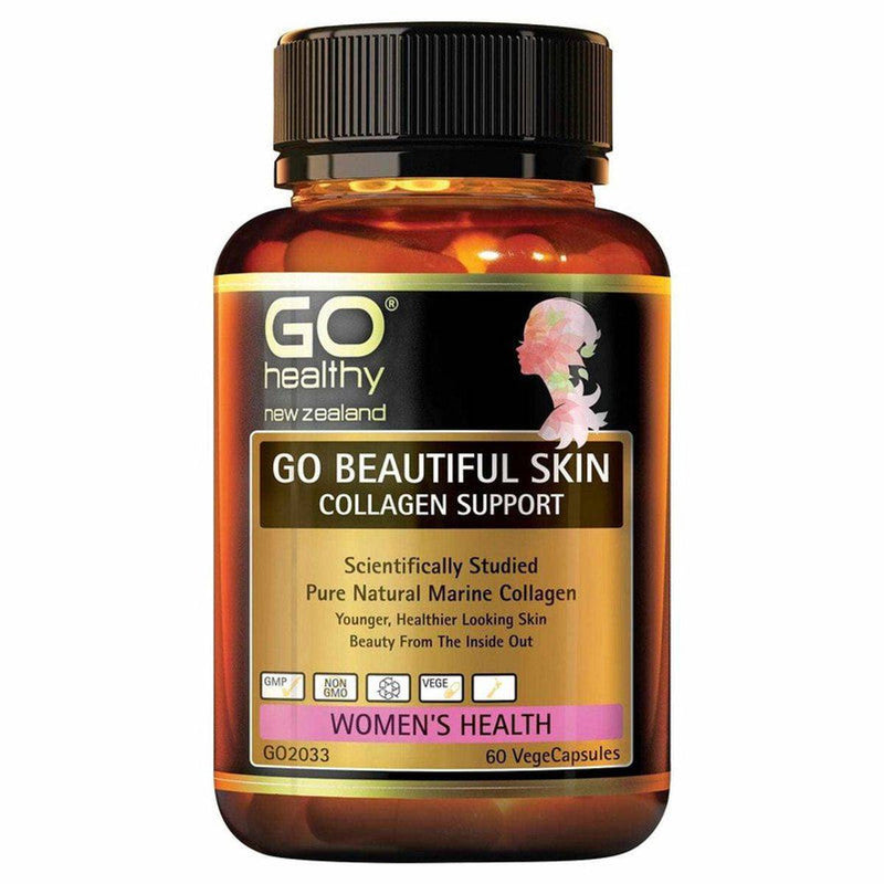 GO Healthy Beautiful Skin Collagen Support 60 VegeCapsules