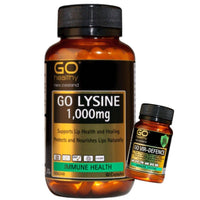 GO Healthy Lysine 1,000mg 60 Capsules