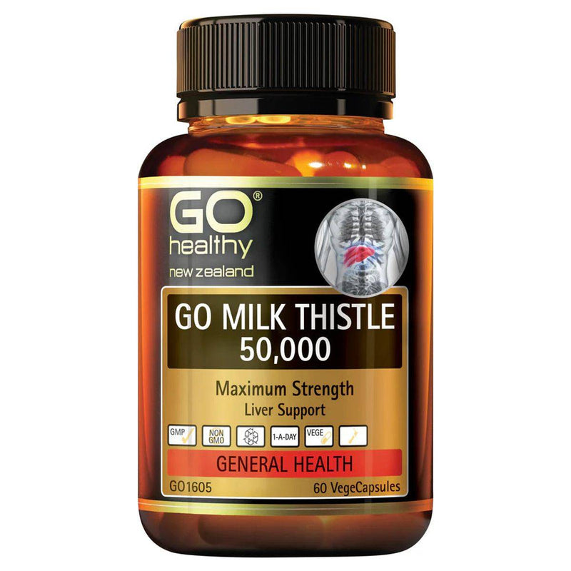 GO Healthy Milk Thistle 50,000 60 VegeCapsules