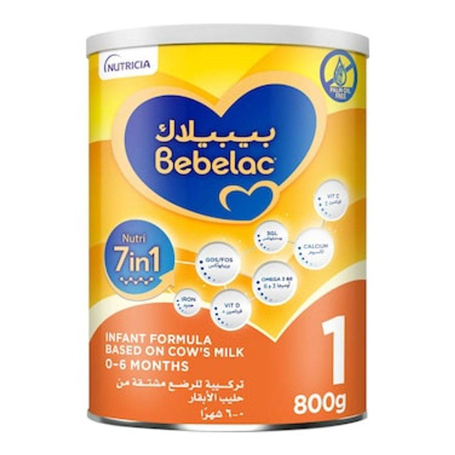 Bebelac Formula Nutri 7in1 Palm Oil Free Stage 1 (0-6 Months) 800g