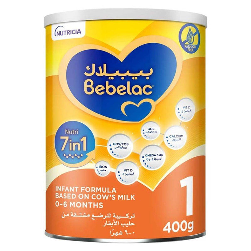 Bebelac Formula Nutri 7in1 Palm Oil Free Stage 1 (0-6 Months) 400g