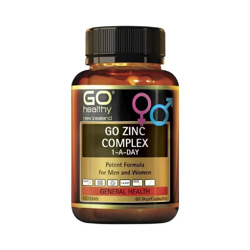 GO Healthy Zinc Complex One-A-Day 60 VegeCapsules