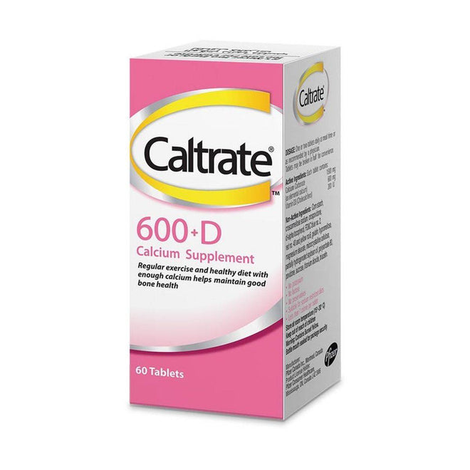Caltrate 600 + Vitamin D 60 Tablets