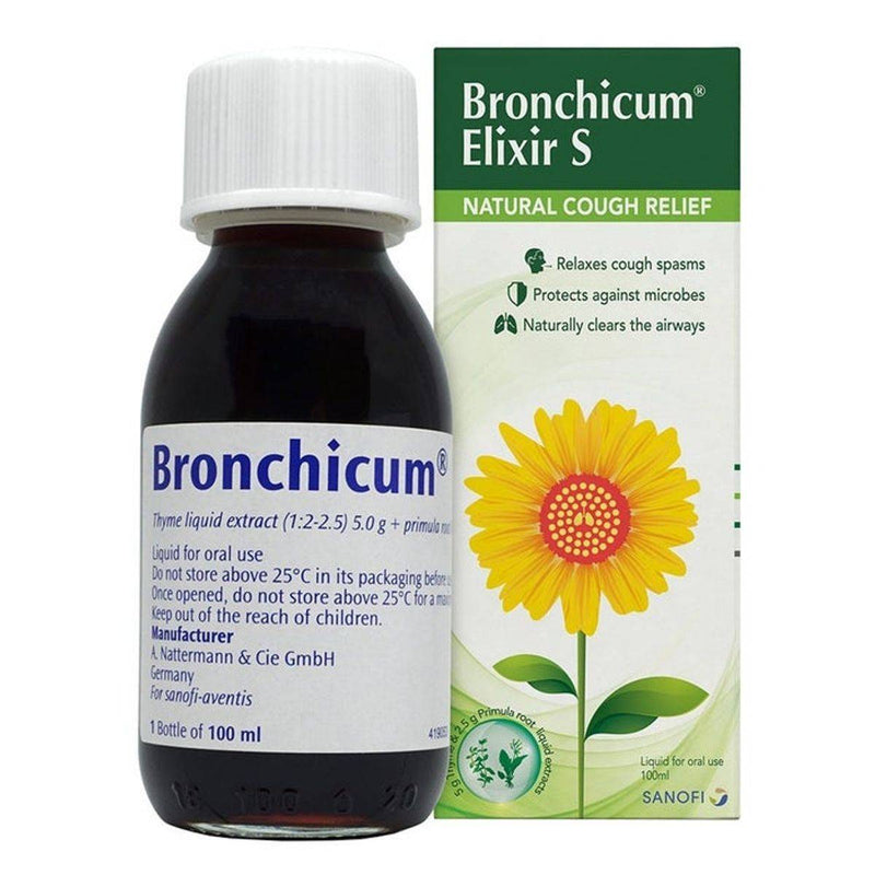 Bronchicum Elixir S Natural Cough Relief Syrup 100ml