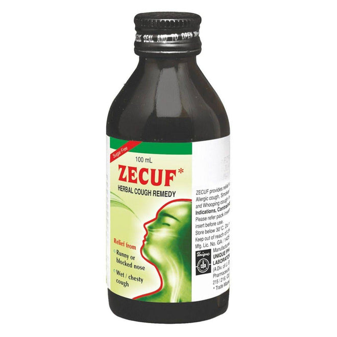 Zecuf Herbal Cough Syrup Sugar Free 100ml