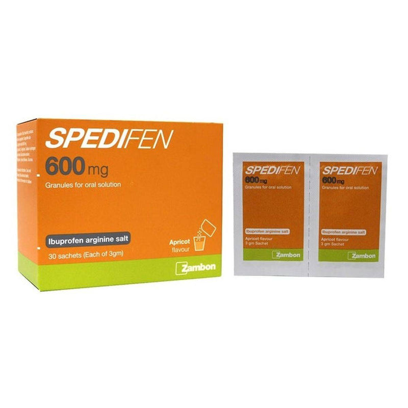 Spedifen 600mg Granules Apricot 3g 30 Pack
