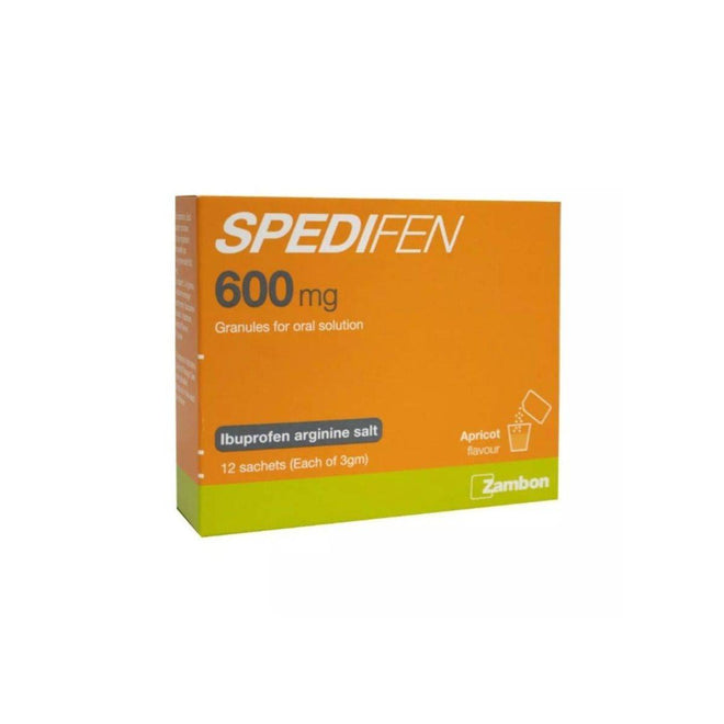 Spedifen 600mg Granules Apricot 3g 12 Pack
