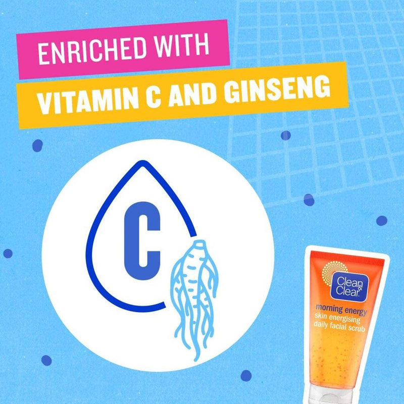 Clean & Clear Morning Energy Daily Face Scrub 150ml