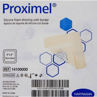 Hartmann Proximel Silicone Foam Dressing With Border 3x3 Inches 10 Sheet