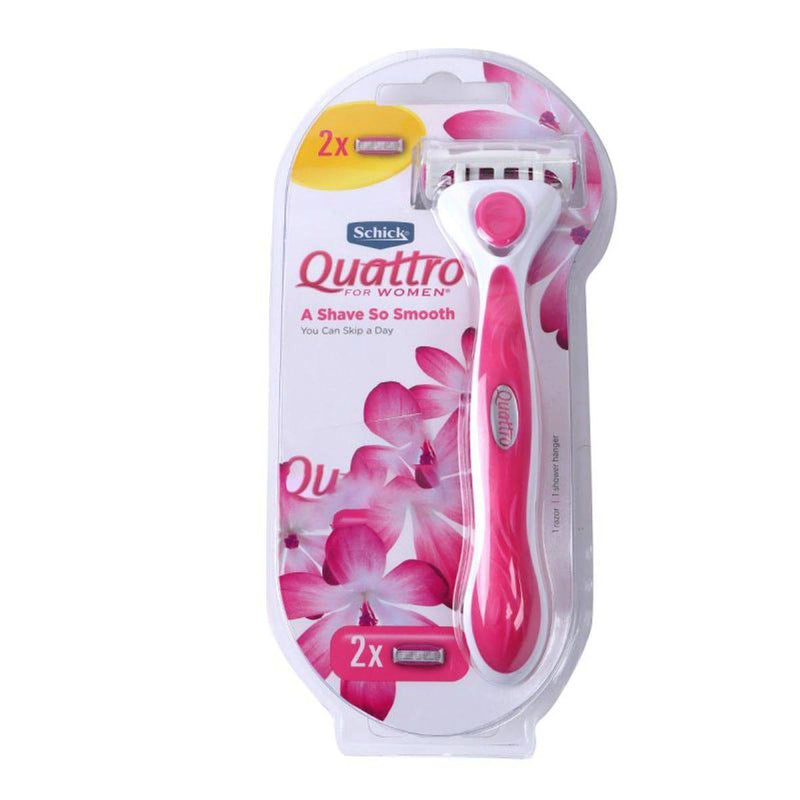Schick Women Quattro Disposable Razor 2 Pieces
